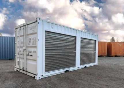 Conteneur maritime de 20 pieds avec doubles portes à enroulement